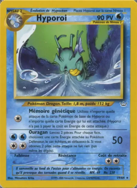 Hyporoi, carte Pokémon NR 19 — extension Neo Revelation