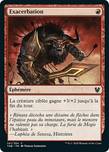 Exacerbation, carte Magic THB 141 — extension Theros Beyond Death