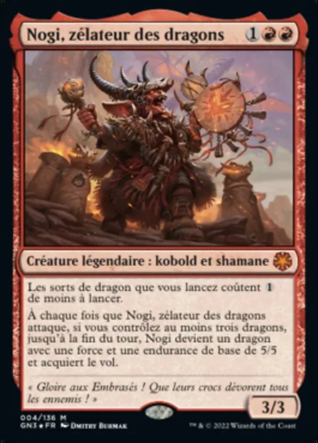 Nogi, zélateur des dragons, carte Magic GN3 4 — extension Game Night: Free-for-All