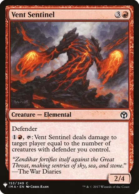 Vent Sentinel, Magic card PLST IMA-153 — The List set