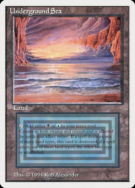 Underground Sea, Magic card SUM 290 — Summer Magic / Edgar set