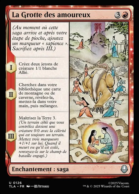 La Grotte des amoureux, carte Magic TLA 126 — extension Avatar: The Last Airbender
