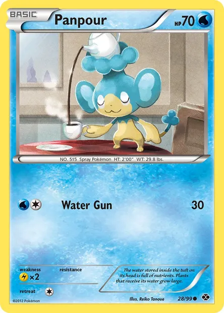 Panpour, Pokémon card NXD 28 — Next Destinies set