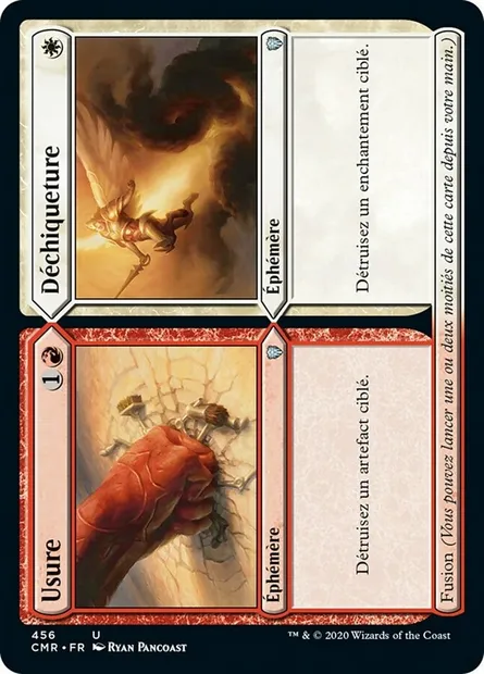 Usure // Déchiqueture, carte Magic CMR 456 — extension Commander Legends