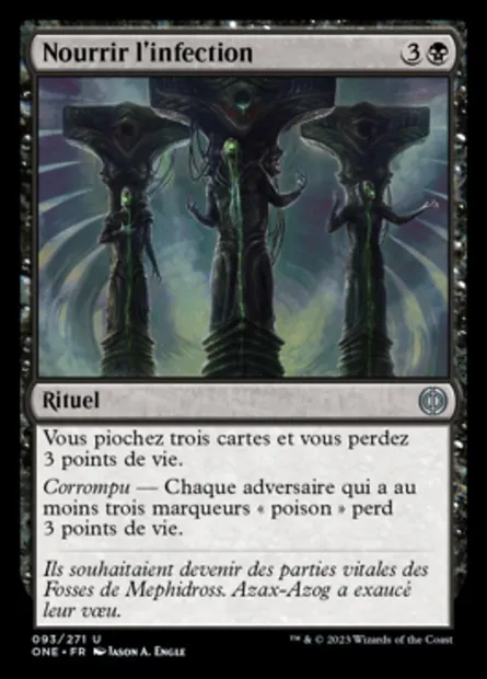 Nourrir l'infection, carte Magic ONE 93 — extension Tous Phyrexians