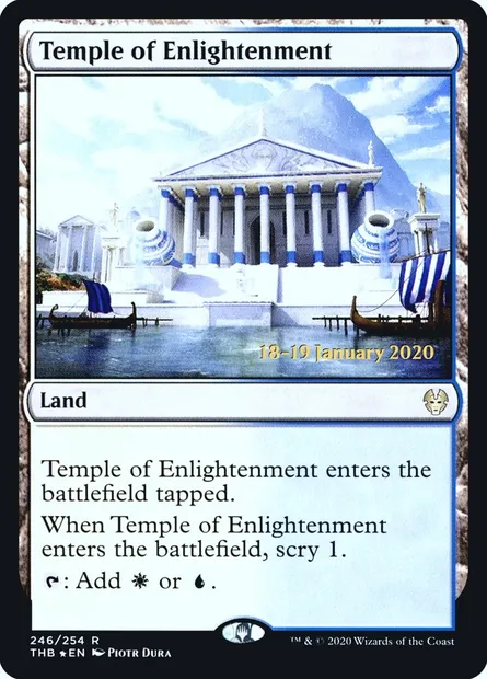 Temple de l'illumination, carte Magic PTHB 246s — extension Theros Beyond Death Promos