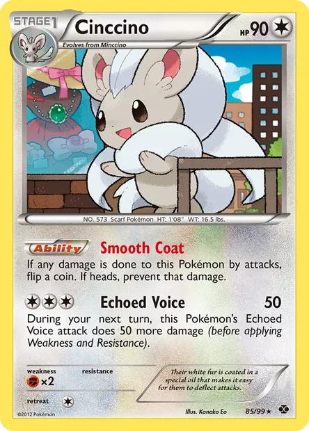 Cinccino, Pokémon card NXD 85 — Next Destinies set