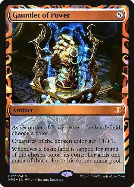 Gauntlet of Power, Magic card MPS 12 — Kaladesh Inventions set