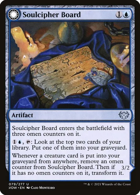 Soulcipher Board // Cipherbound Spirit, Magic card VOW 79 — Innistrad: Crimson Vow set
