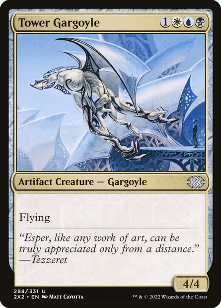 Tower Gargoyle, Magic card 2X2 288 — Double Masters 2022 set
