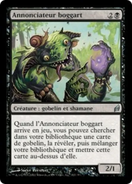 Annonciateur boggart, carte Magic LRW 102 — extension Lorwyn