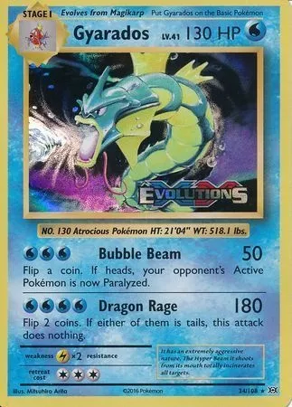 Léviator, carte Pokémon PRE 034 — extension Prerelease Promos
