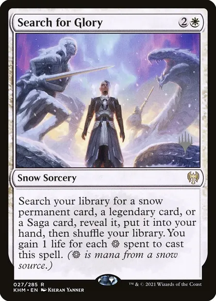 Search for Glory, Magic card PKHM 27p — Kaldheim Promos set
