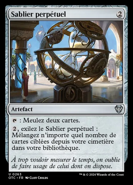 Sablier perpétuel, carte Magic OTC 263 — extension Outlaws of Thunder Junction Commander