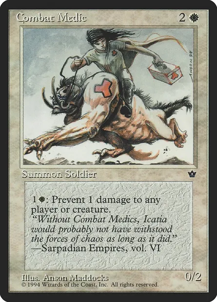 Combat Medic, Magic card FEM 1c — Fallen Empires set