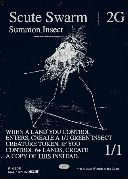 Scute Swarm, Magic card SLZ 205 — The Zeta Set set