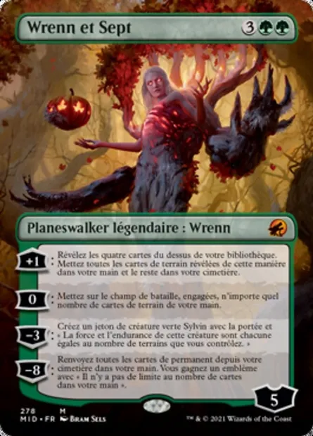 Wrenn et Sept, carte Magic MID 278 — extension Innistrad : chasse de minuit