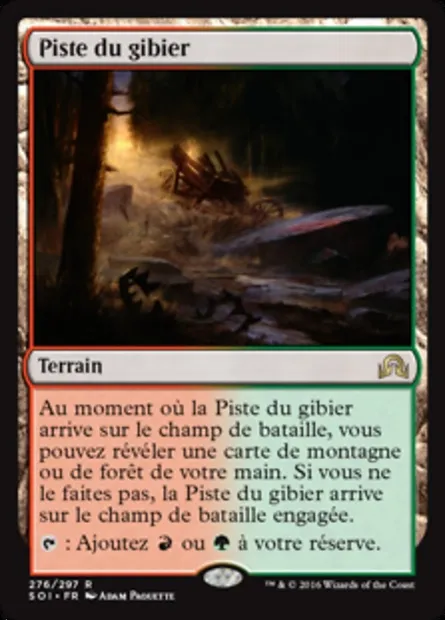 Piste du gibier, carte Magic SOI 276 — extension Ténèbres sur Innistrad
