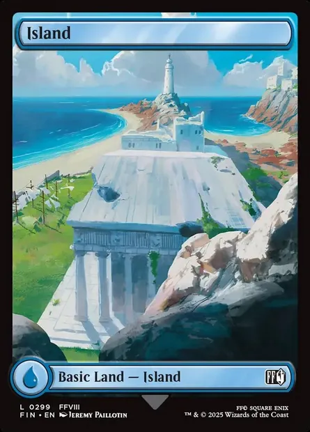 Island, Magic card FIN 299 — Final Fantasy set