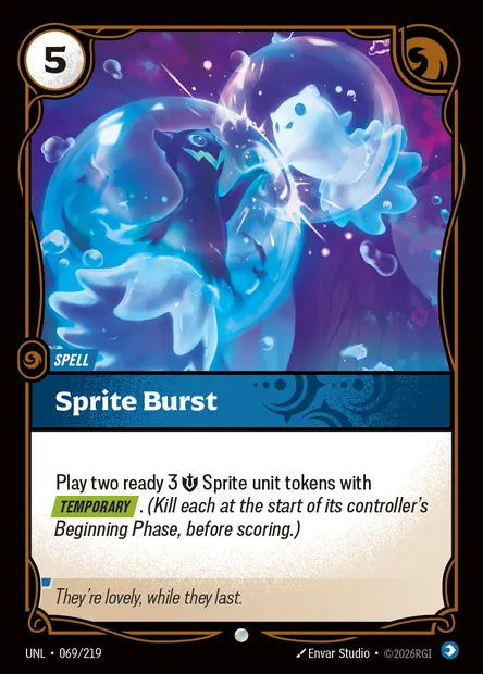 Sprite Burst, Riftbound card UNL 069 — Unleashed set