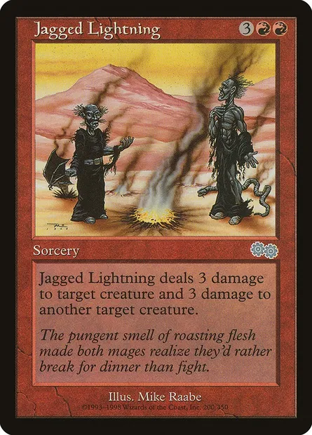 Double éclair, carte Magic USG 200 — extension Epopée d'Urza