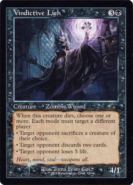 Vindictive Lich, Magic card SLD 856 — Secret Lair Drop set