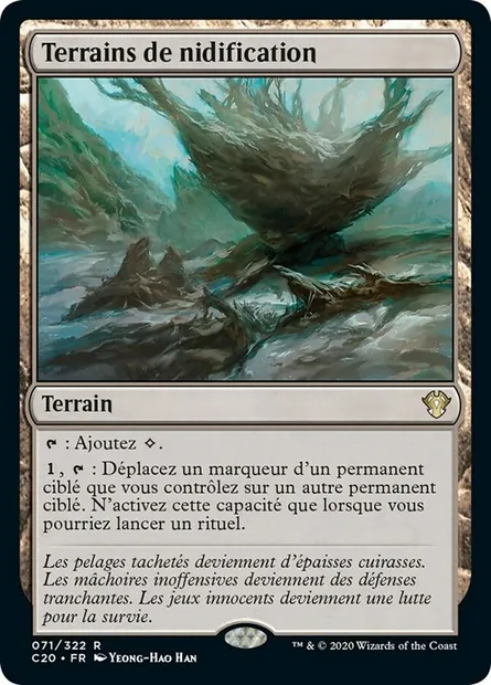 Terrains de nidification, carte Magic C20 71 — extension Commander 2020