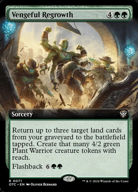 Vengeful Regrowth, Magic card OTC 71 — Outlaws of Thunder Junction Commander set