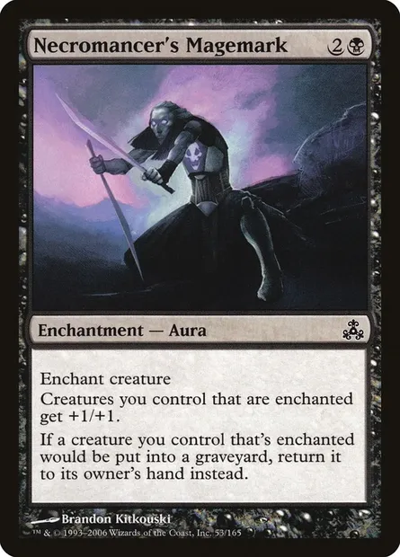 Necromancer's Magemark, Magic card GPT 53 — Guildpact set