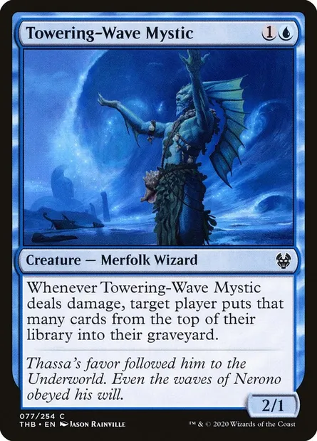 Towering-Wave Mystic, Magic card THB 77 — Theros Beyond Death set