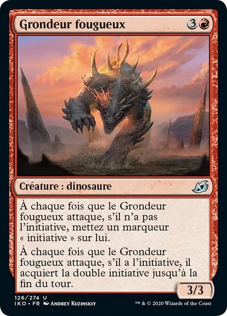 Grondeur fougueux, carte Magic IKO 126 — extension Ikoria: Lair of Behemoths