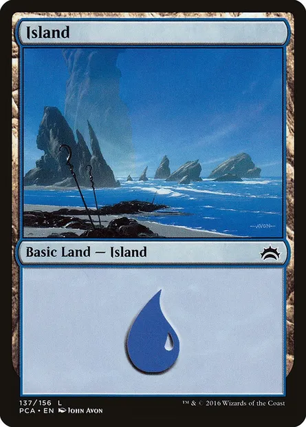Île, carte Magic PCA 137 — extension Planechase Anthology