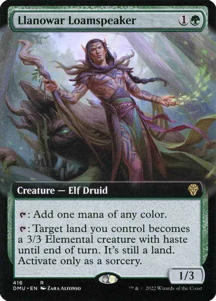 Llanowar Loamspeaker, Magic card DMU 416 — Dominaria United set