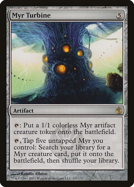 Myr Turbine, Magic card MBS 117 — Mirrodin Besieged set