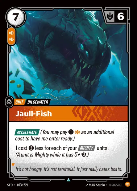 Jaull-Fish, Riftbound card SFD 103 — Spiritforged set