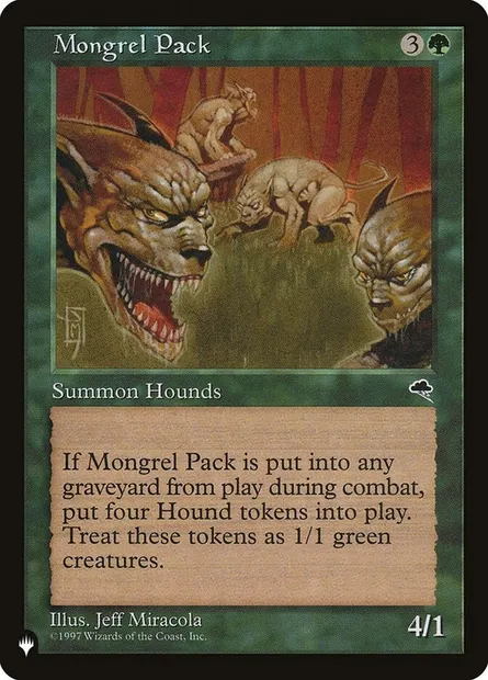 Harde de bâtards, carte Magic PLST TMP-237 — extension The List