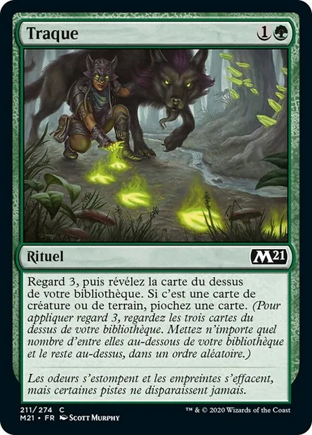 Traque, carte Magic M21 211 — extension Core Set 2021
