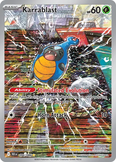 Karrablast, Pokémon card BLK 094 — Black Bolt set