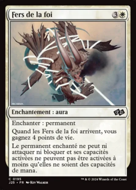 Fers de la foi, carte Magic J25 195 — extension Foundations Jumpstart