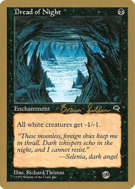 Effroi de la nuit, carte Magic WC98 bs130sb — extension World Championship Decks 1998