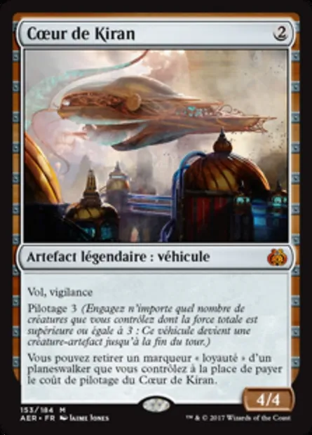 Cœur de Kiran, carte Magic AER 153 — extension La révolte éthérique