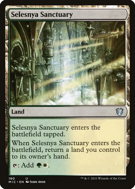 Selesnya Sanctuary, Magic card MIC 180 — Midnight Hunt Commander set