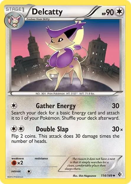 Delcatty, Pokémon card BCR 114 — Boundaries Crossed set