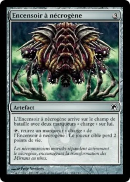 Encensoir à nécrogène, carte Magic SOM 184 — extension Cicatrices de Mirrodin