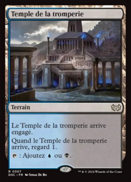 Temple de la tromperie, carte Magic DSC 307 — extension Duskmourn: House of Horror Commander