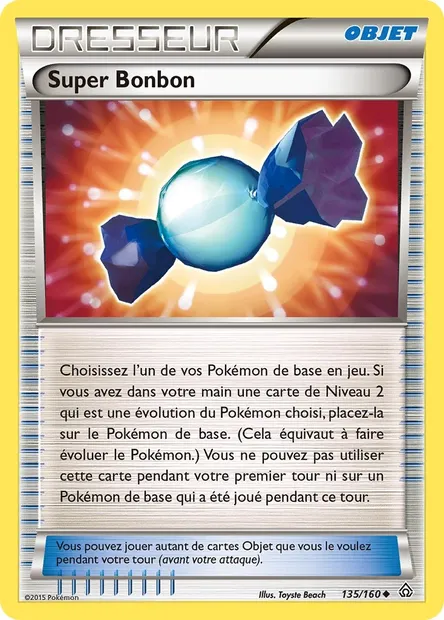 Super Bonbon, carte Pokémon PRC 135 — extension Primo-Choc