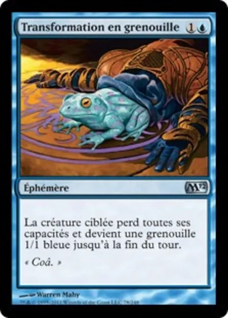 Transformation en grenouille, carte Magic M12 78 — extension Magic 2012