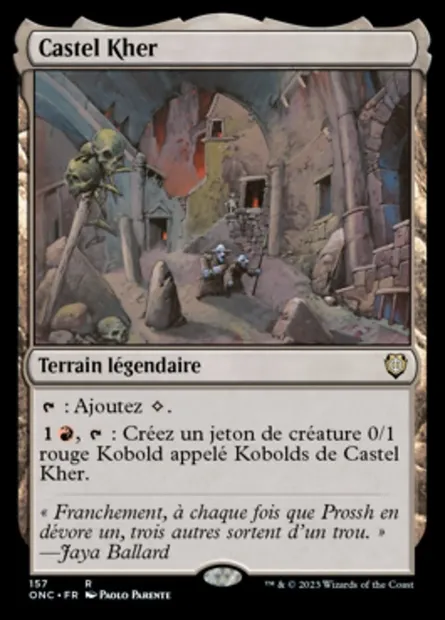 Castel Kher, carte Magic ONC 157 — extension Phyrexia: All Will Be One Commander