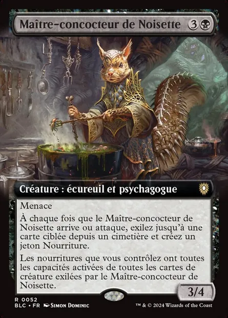 Maître-concocteur de Noisette, carte Magic BLC 52 — extension Bloomburrow Commander