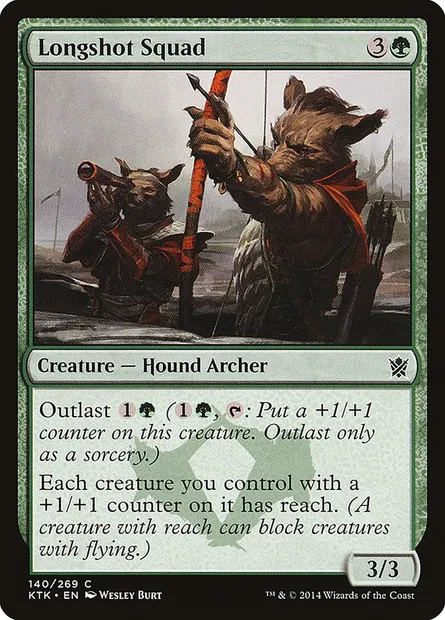 Longshot Squad, Magic card KTK 140 — Khans of Tarkir set
